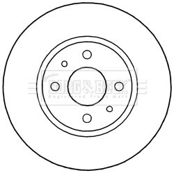 BORG & BECK Тормозной диск BBD5242